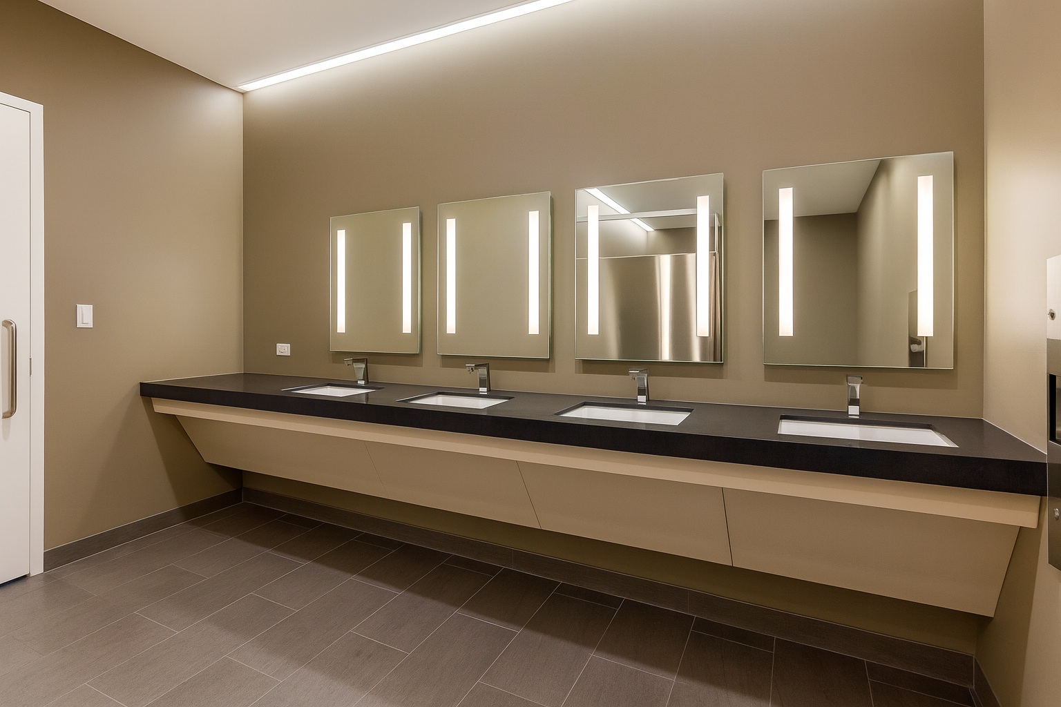 Stadium restroom smart integration